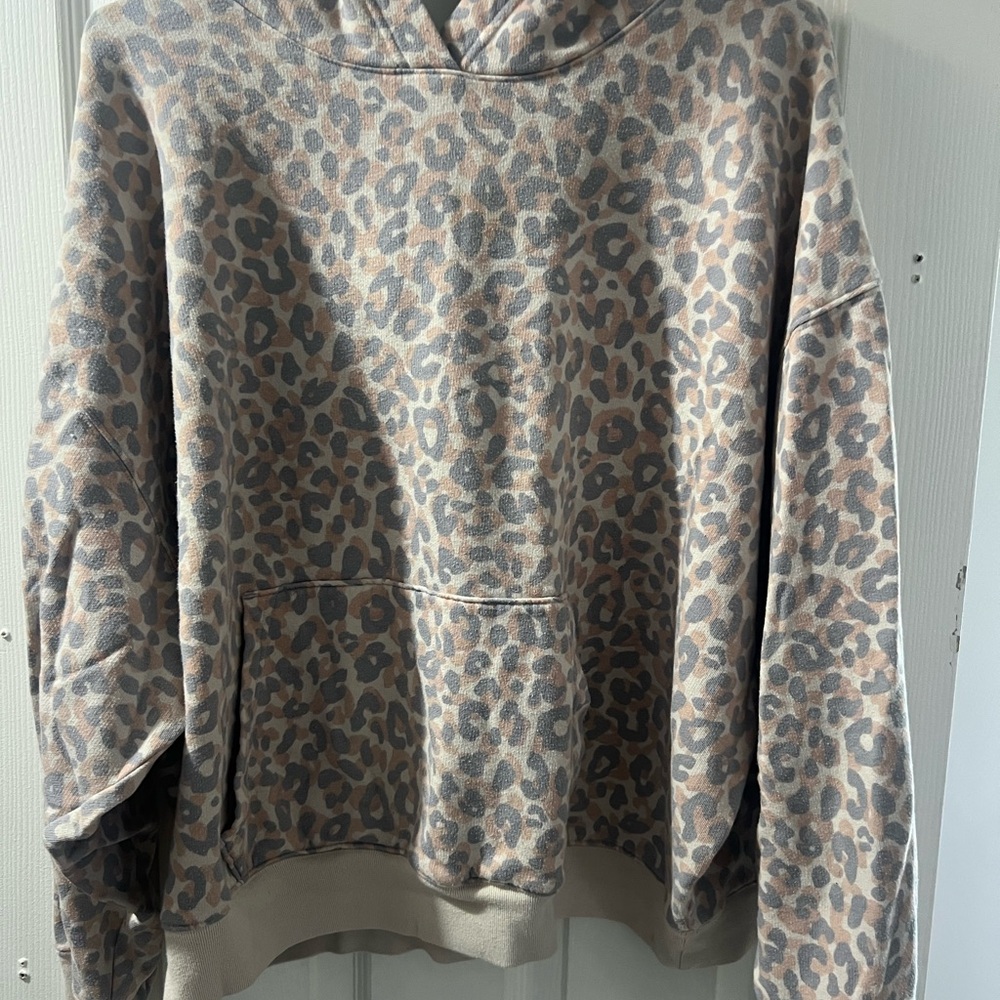 Leopard Print Hoodie Pink by Victoria’s Secret